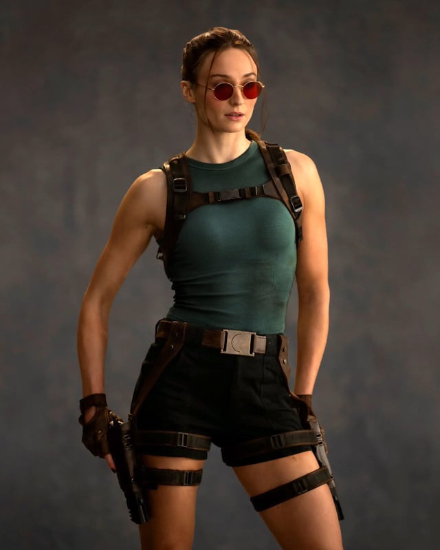 First look of Sophie Turner as Lara Croft in ‘Tomb Raider’