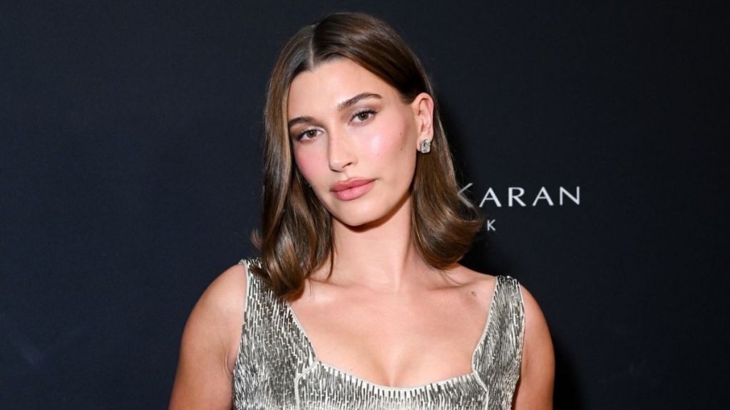 Hailey Bieber’s Slinky Armani Prive Dress Comes With Bold Neckline