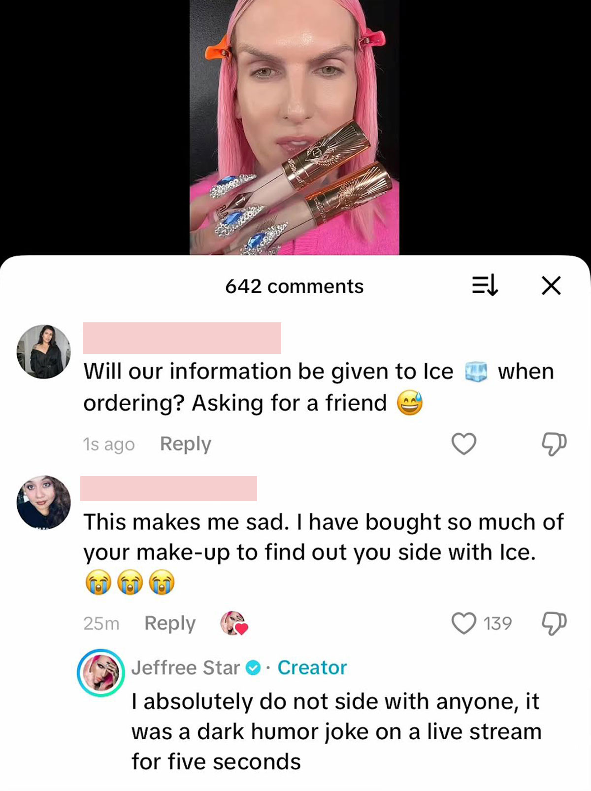 Jeffree Star Responds To Fan Backlash After He Made SUPER 'Dark' Joke About Latinos & Deportation Centers