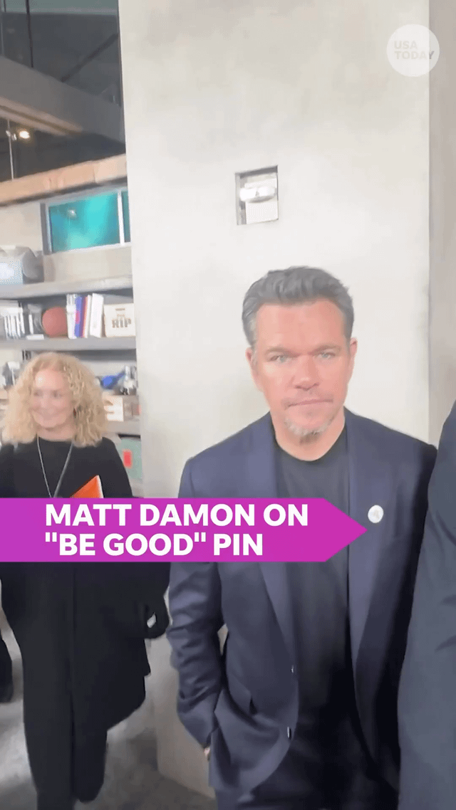Matt Damon on wearing a pin honoring Renee Good after she was murdered by ICE agent Jonathan Ross: Like millions of people around the country, we’re really concerned with what’s going on. It’s about raising awareness about what’s happening in our cities and our streets