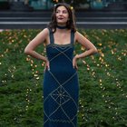 Theoretical physicist/ popular academic influencer Eleonora Svanberg attended the Nobel Prize banquet wearing a crochet dress made by her sister, inspired by her research on black holes.